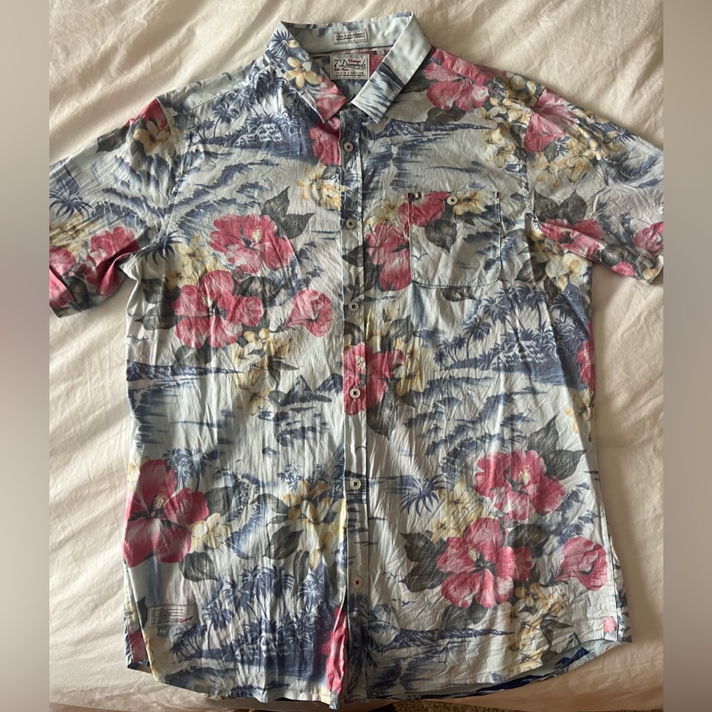 7 diamond men’s button up